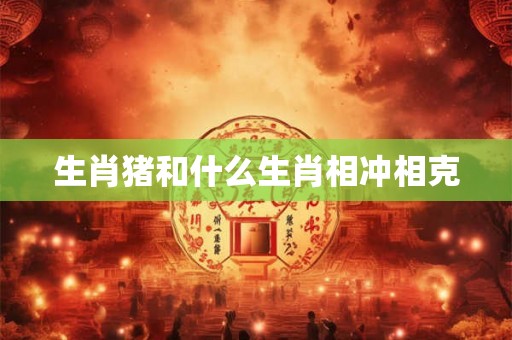 生肖猪和什么生肖相冲相克