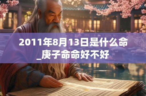 2011年8月13日是什么命_庚子命命好不好