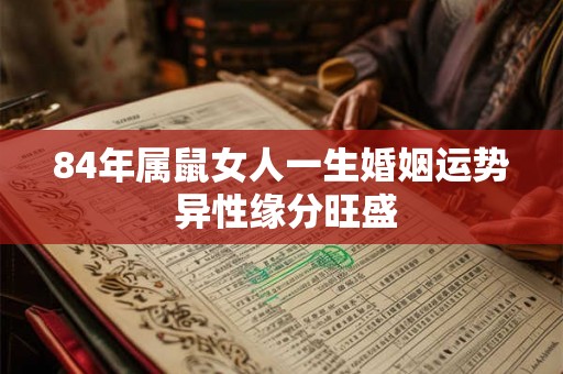 84年属鼠女人一生婚姻运势 异性缘分旺盛
