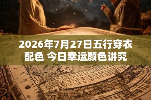 2026年7月27日五行穿衣配色 今日幸运颜色讲究