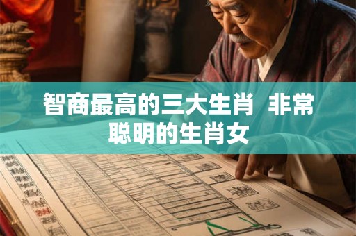 智商最高的三大生肖 非常聪明的生肖女 智商最高的三大生肖 非常聪明的生肖女
