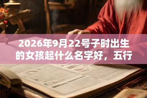 2026年9月22号子时出生的女孩起什么名字好，五行属什么