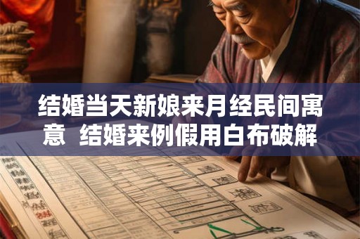 结婚当天新娘来月经民间寓意  结婚来例假用白布破解