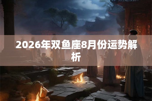 2026年双鱼座8月份运势解析