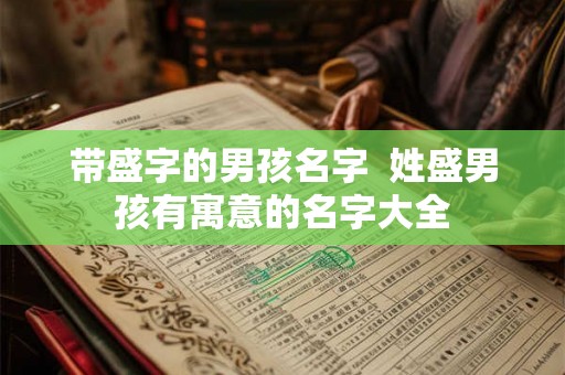 带盛字的男孩名字 姓盛男孩有寓意的名字大全 带盛字的男孩名字 姓盛男孩有寓意的名字大全