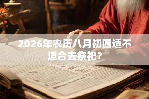 2026年农历八月初四适不适合去祭祀？