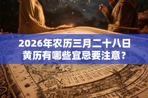 2026年农历三月二十八日黄历有哪些宜忌要注意？