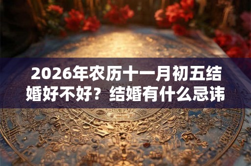 2026年农历十一月初五结婚好不好？结婚有什么忌讳？