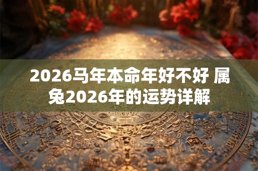 2026马年本命年好不好 属兔2026年的运势详解