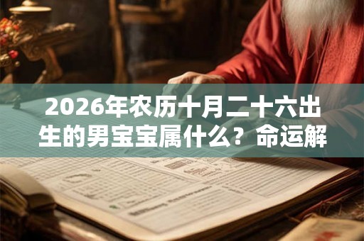 2026年农历十月二十六出生的男宝宝属什么？命运解析