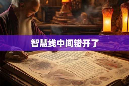 智慧线中间错开了
