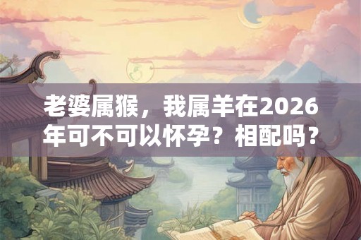 老婆属猴，我属羊在2026年可不可以怀孕？相配吗？
