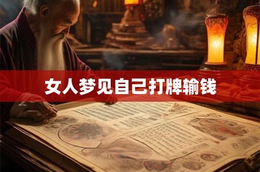 女人梦见自己打牌输钱
