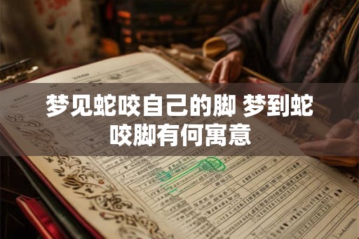 梦见蛇咬自己的脚 梦到蛇咬脚有何寓意 梦见蛇咬自己的脚 梦到蛇咬脚有何寓意