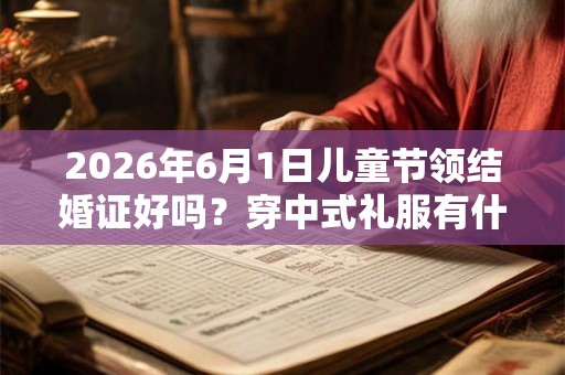 2026年6月1日儿童节领结婚证好吗？穿中式礼服有什么禁忌？