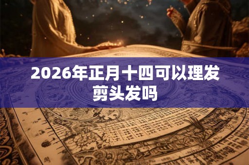 2026年正月十四可以理发剪头发吗