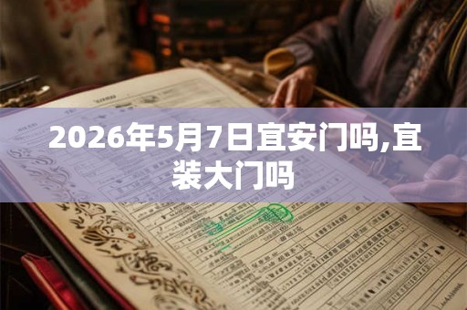 2026年5月7日宜安门吗,宜装大门吗