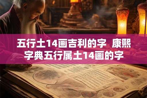 五行土14画吉利的字  康熙字典五行属土14画的字