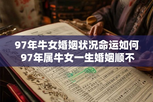 97年牛女婚姻状况命运如何 97年属牛女一生婚姻顺不顺