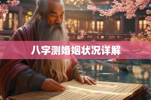 八字测婚姻状况详解