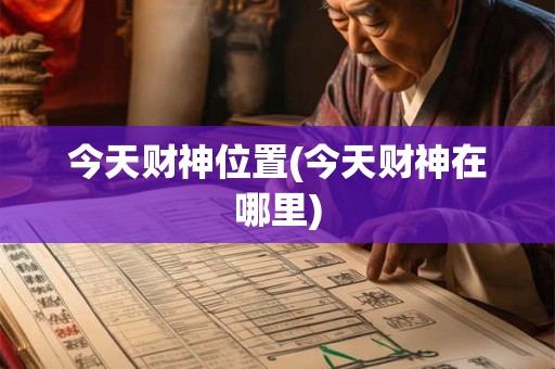 今天财神位置(今天财神在哪里) 今天财神位置(今天财神在哪里)