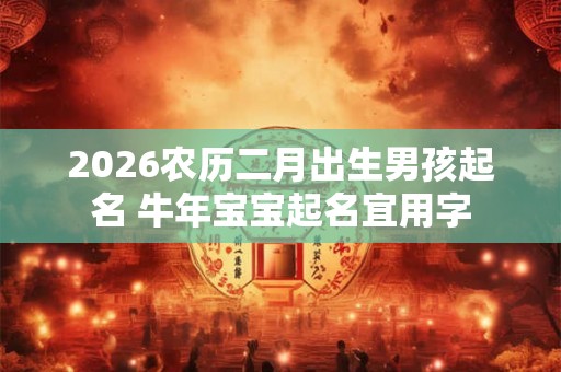 2026农历二月出生男孩起名 牛年宝宝起名宜用字 2026农历二月出生男孩起名 牛年宝宝起名宜用字