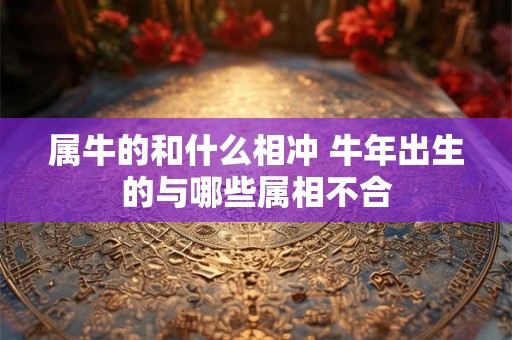 属牛的和什么相冲 牛年出生的与哪些属相不合