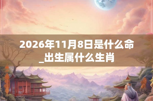 2026年11月8日是什么命_出生属什么生肖