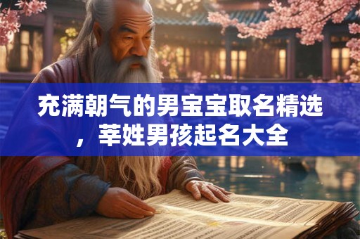 充满朝气的男宝宝取名精选，莘姓男孩起名大全