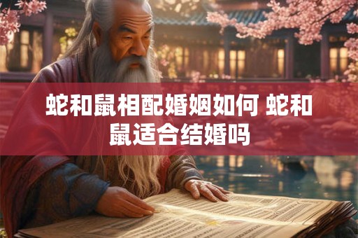 蛇和鼠相配婚姻如何 蛇和鼠适合结婚吗