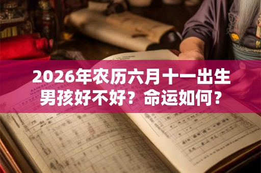 2026年农历六月十一出生男孩好不好？命运如何？