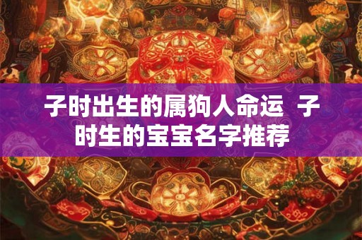 子时出生的属狗人命运  子时生的宝宝名字推荐