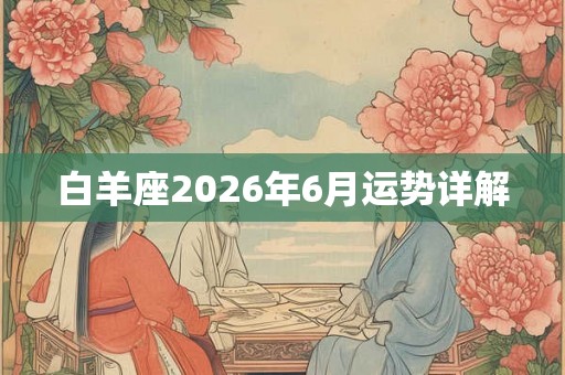 白羊座2026年6月运势详解