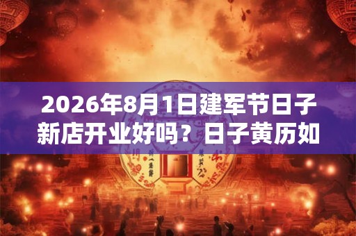 2026年8月1日建军节日子新店开业好吗？日子黄历如何？