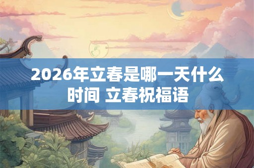 2026年立春是哪一天什么时间 立春祝福语