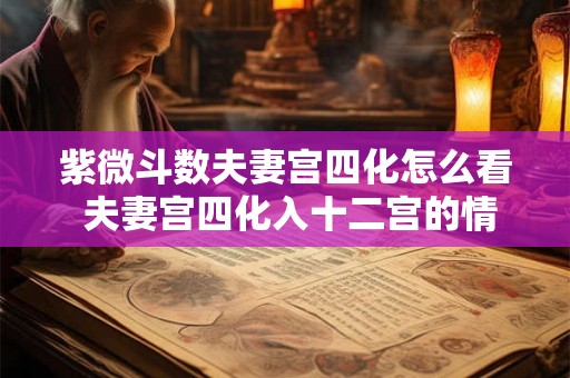 紫微斗数夫妻宫四化怎么看 夫妻宫四化入十二宫的情况
