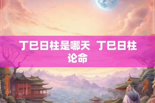 丁巳日柱是哪天  丁巳日柱论命