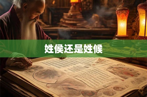 姓侯还是姓候