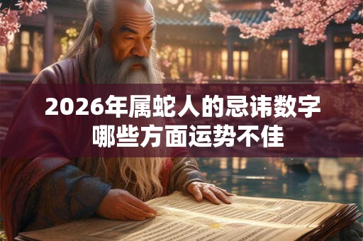 2026年属蛇人的忌讳数字 哪些方面运势不佳 2026年属蛇人的忌讳数字 哪些方面运势不佳