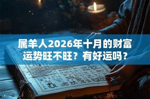 属羊人2026年十月的财富运势旺不旺？有好运吗？