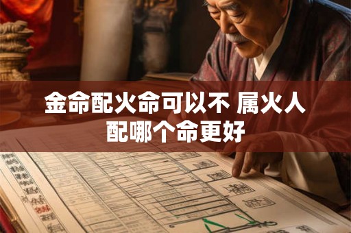金命配火命可以不 属火人配哪个命更好