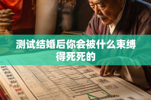 测试结婚后你会被什么束缚得死死的