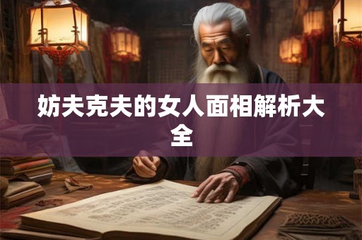 妨夫克夫的女人面相解析大全 妨夫克夫的女人面相解析大全