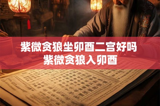紫微贪狼坐卯酉二宫好吗 紫微贪狼入卯酉 紫微贪狼坐卯酉二宫好吗 紫微贪狼入卯酉