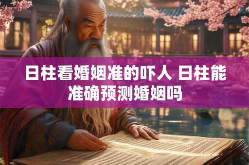 日柱看婚姻准的吓人 日柱能准确预测婚姻吗