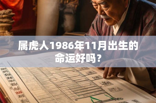 属虎人1986年11月出生的命运好吗？