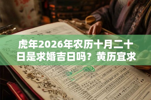 虎年2026年农历十月二十日是求婚吉日吗？黄历宜求婚吗？