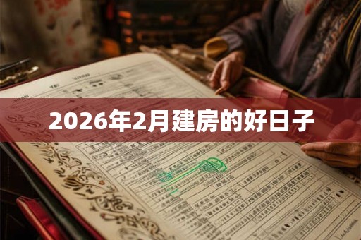 2026年2月建房的好日子
