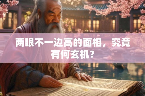 两眼不一边高的面相，究竟有何玄机？