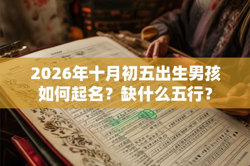 2026年十月初五出生男孩如何起名？缺什么五行？